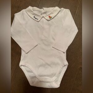 Jacadi White Long Sleeve Bodysuit